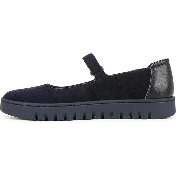 Vionic Uptown J2229L2400 Flat Women's US 7 Blue Suede Round Toe Mary Jane PQ287